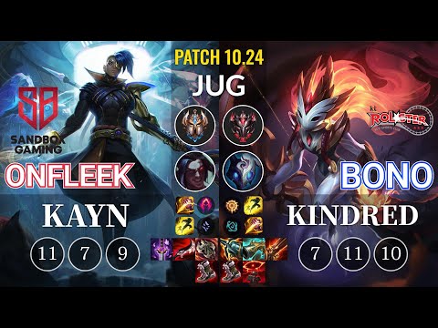 SB OnFleek Kayn vs KT Bono Kindred Jungle - KR Patch 10.24