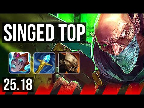 SINGED vs SETT (TOP) | 800+ games, 6/4/14 | EUW Grandmaster | 25.18