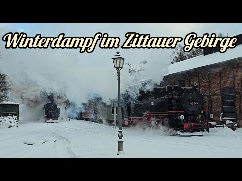 Winterdampf bei der Zittauer Schmalspurbahn 