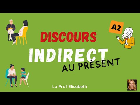 Le discours indirect au présent en français. Partie 1. Niveau A2 de FLE