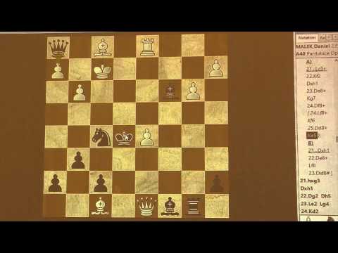 A 4.19. FM Daniel MALEK - GM Robert Cvek 0 - 1
