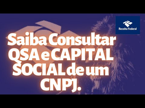 Vídeo: Quadro Societário CNPJ: consulta e dúvidas comuns