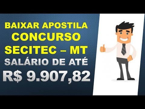 BAIXAR Apostila Concurso SECITEC - MT