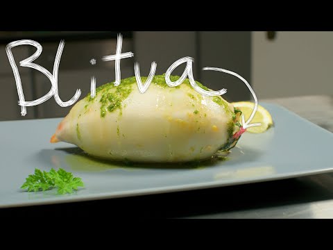 Gefüllte Calamari mit Blitva & Petersilpesto I Dubrovnik-Inspiration