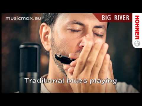 Hohner 590BX-G MS Series Modular Big River Harp Harmonica - Key of G - Silver image 3