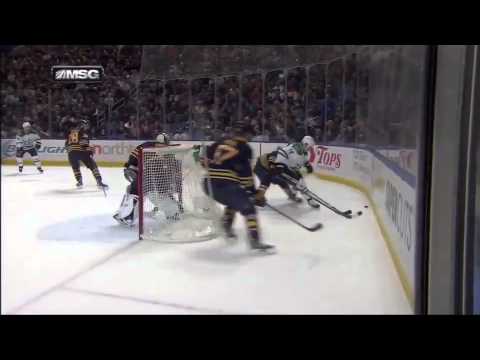 Tyler Myers CRUSHES 2 players by huge hit!!