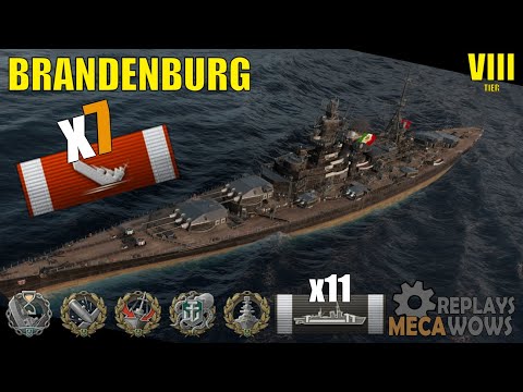 Brandenburg 7 Kills & 223k Damage | World of Warships Gameplay