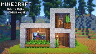 Minecraft: EASY Modern Stone House Tutorial