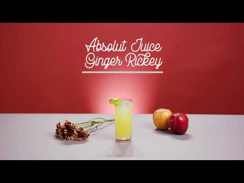 Cocktail Recipes: Absolut Juice Ginger Rickey