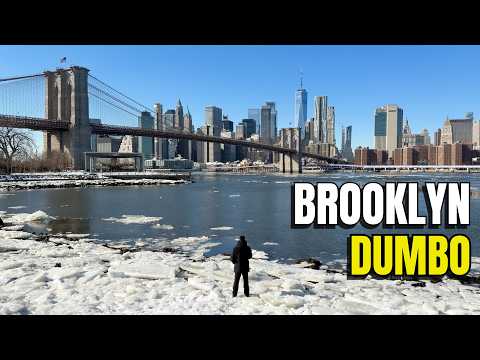 NEW YORK CITY Walking Tour [4K] - Peaceful ❄️Winter Walk❄️ in DUMBO