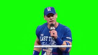 John Cena "thank you Netflix" green screen