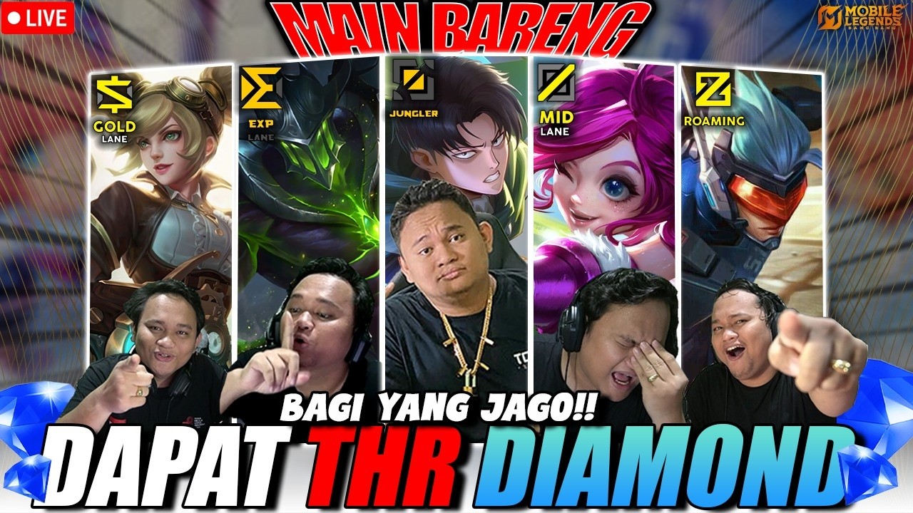 THR Challenge : MVP 2x = Dapat WDP & MVP 3x = Dapat 1.048 DIAMOND GRATIS! Mabar Free & VIP