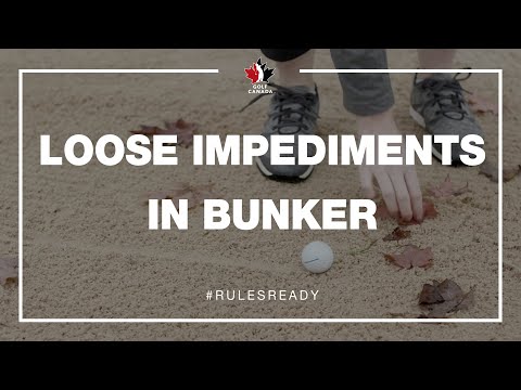 Rules of Golf: Moving or Touching Loose Impediments