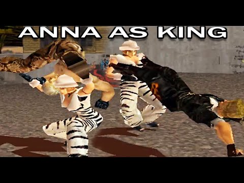 [TAS] Anna With King's Moves Gameplay - Tekken 3 (Remake)