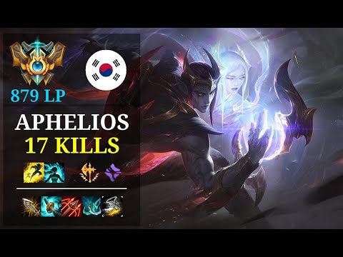 Aphelios Bot vs Ezreal - 17 kills - Rngqq782754655 KR Challenger (879 LP) Patch 10.22