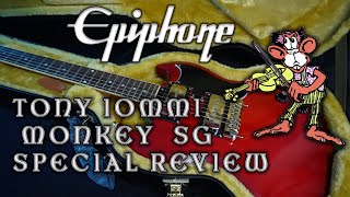 Video thumbnail for Epiphone Tony Iommi Monkey SG Special Review by Scott Wharton's Guitarnivore