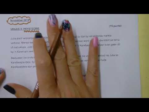 Gr 9 Rek - Prysteorie November 2019 - Tanya Nel