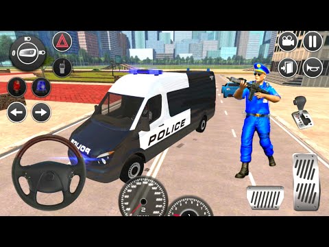 American Police van Driving offline Games - Police game -Android Gameplay
