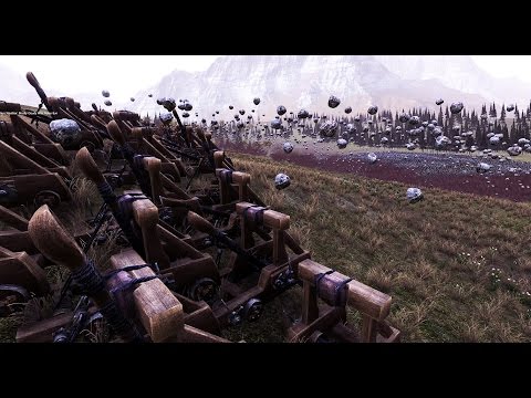 20,000 Knights VS 100 Full Auto Catapults(Menus, Unit Customizing & Battle Editor) - UEBS