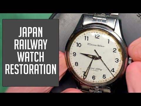 Citizen Homer Second Setting Japan Railway Issue Vintage Watch Restoration