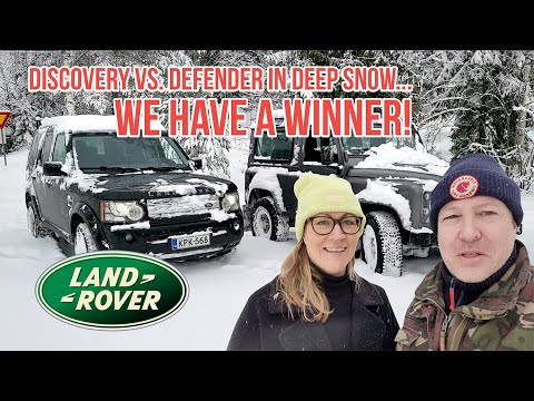 Land Rover Discovery VS. Defender – DEEP SNOW COMPETITION