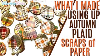 What I Made using Fall Scraps and Turning Paper Scraps into Mini Cute Projects! Acorn Mini Notebooks