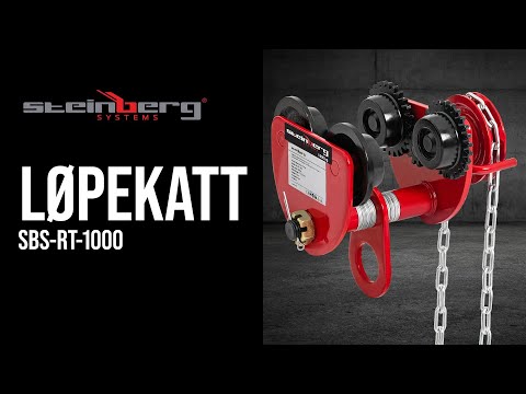 video - Løpekatt - 1,000 kg - bredde 77 til 133 mm - inkl. kjetting