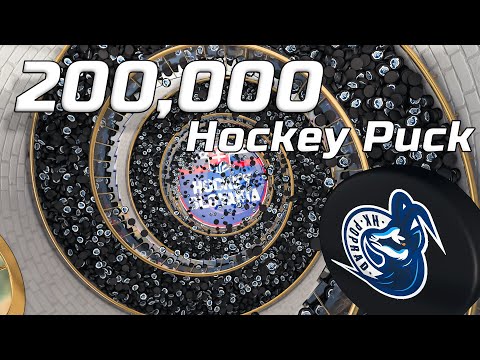 Hockey Puck on spiral stair - Rigid Body simulation 3D Animation  / Hockey Slovakia (HK - Poprad)