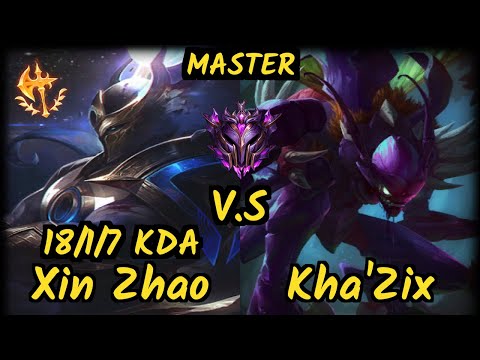 CNB Hy0g4 (XIN ZHAO) vs KHA'ZIX - 18/1/7 KDA JUNGLE GAMEPLAY - BR Ranked MASTER