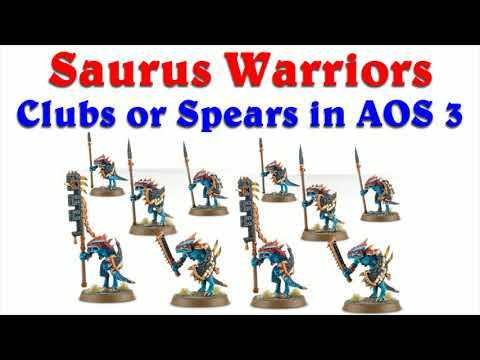 Saurus Warriors - Clubs or Spears in AOS 3.0?