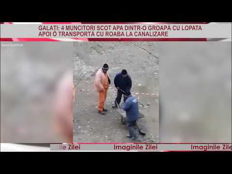 IMAGINILE ZILEI 20 Noiembrie - Asfaltare ”minune” la Galați. Apa scoasă cu lopata dintr-o groapă