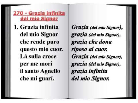 270 Grazia infinita del mio Signor - Innario Chiesa Cristiana Avventista del Settimo Giorno 2014