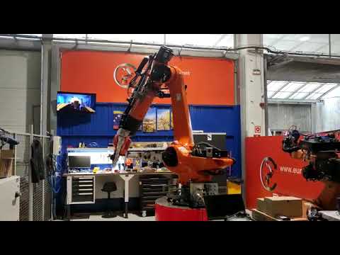 KUKA KR210 R3100-2 industrial robot at Eurobots
