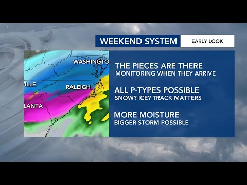 Winter weather system setup looks favorable for Saturday and Sunday in North Carolina
