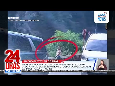 Dashcam vid at larawang kita si Ex-DPWH Usec. Cabral sa Kennon Rd... | 24 Oras Weekend