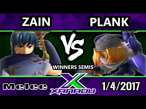 S@X 183 - Zain (Marth) Vs. Plank (Sheik) - SSBM Winners Semis - Smash Melee