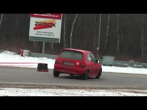 Łukasz Paw Opel Corsa - SuperOES II Runda Tor Kielce 26-02-2011
