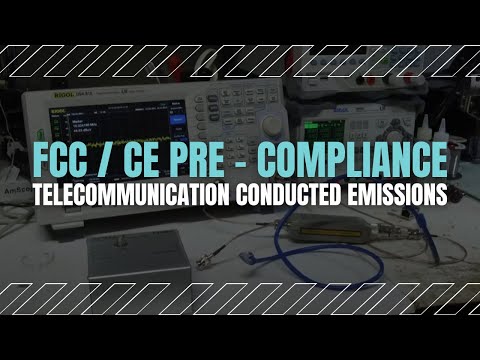 FCC / CE Pre-compliance Telecommunication Conducted Emissions with Rigol DSA 815 and Teseq ISN T8