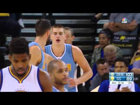 2015-10-13 NBA PS Nikola Jokic vs Golden State