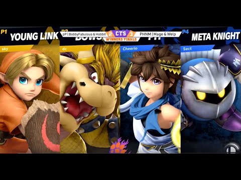 CSS 25 Doubles - LS - Sky & Delta (Young Link/Bowser) vs. Cheerio & Sect (Pit/Meta Knight) - SSBU