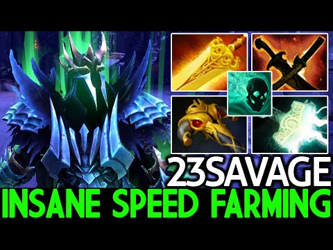 23SAVAGE [Wraith King] 15 Min Radiance Insane Speed Farming Dota 2