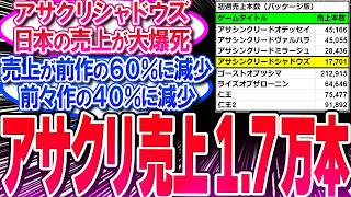 [閒聊] 刺客教條暗影者 系列日本銷量減少4成