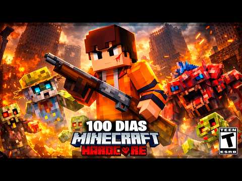 Sobrevivi 100 Dias no APOCALIPSE ZUMBI Mais BRUTAL do MINECRAFT - O FILME