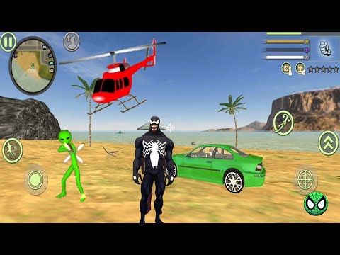 Venom Spiderman Rope Hero New VS Old #22 - Android Gameplay