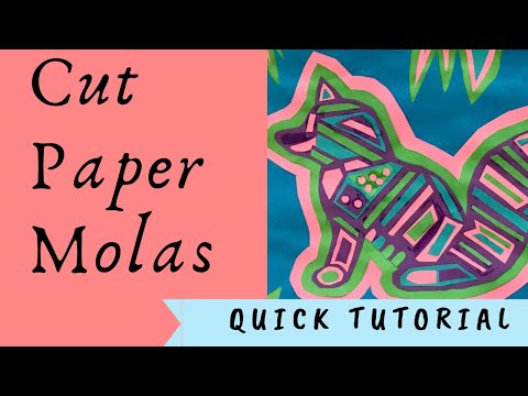 Paper Molas - full length tutorial on how to create a paper mola similar to molas from Panama!