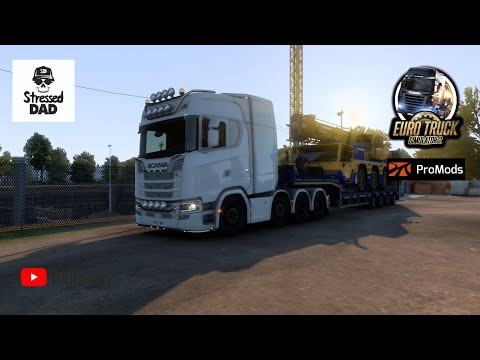 ETS2 ProMods 2.65 - Ostrołęka to Kaunas | Euro Truck Simulator 2 | Poland Rebuilding