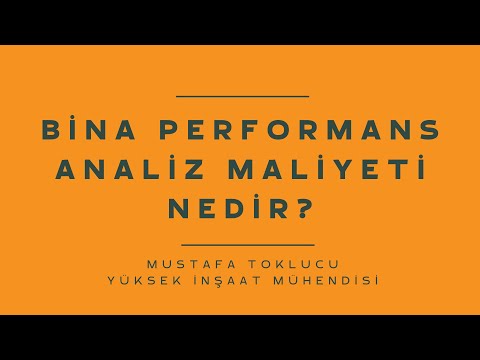 Bina Performans Analiz Maliyeti Nedir?