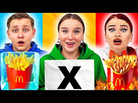 HEIß 🔥  KALT 🧊 oder NICHTS ESSEN ! ❌ (Challenge) - Celina