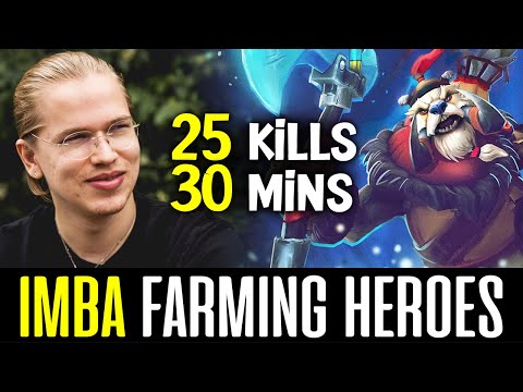 TOPSON Farming Heroes with his TUSKAR - 100% IMBA! DOTA 2