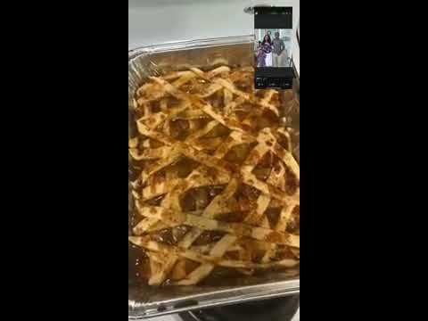 Peach cobbler made with can peaches and Pillsbury...